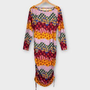 🦜 Target Latin Heritage Month Bodycon Dress XL Maximalist Boho Funk